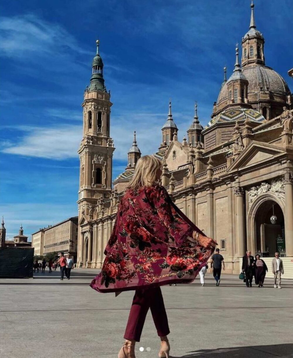 Kimono de terciopelo devore Berenjena