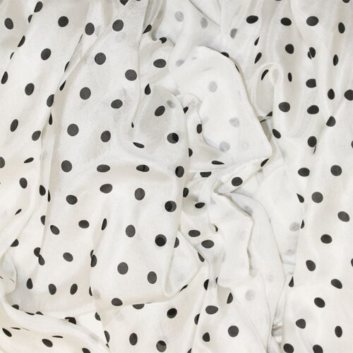 fulares de seda reversibles blanco lunares julunggul
