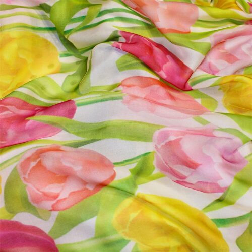 fulares de seda tulipanes julunggul