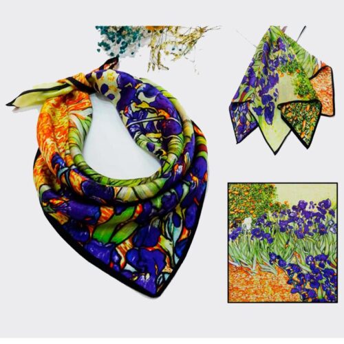 panuelo de seda 52 van gogh lirios