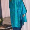 kimono seda turquesa verde 4