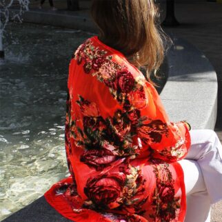 kimono terciopelo devore rojo 1