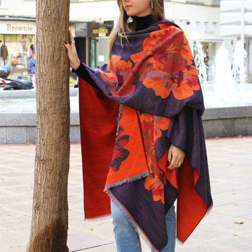 poncho morado naranja 1 julunggul