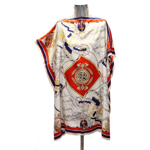 caftan bluson de seda panuelos marinero blanco