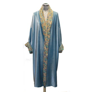 kimono de terciopelo azul y seda de julunggul 5