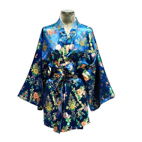 kimono japones brocado azul julunggul