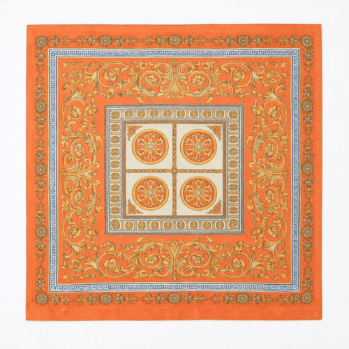 Pañuelos de semiseda 70x70 cm de mujer Naranja