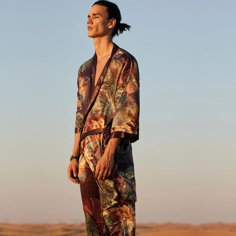 Kimonos de seda para hombre Julunggul