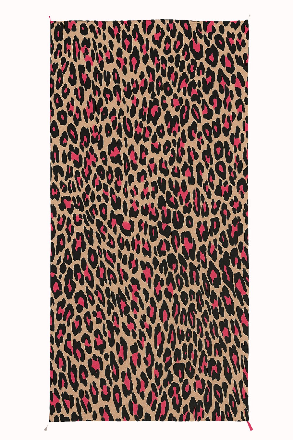 Kimono animal print leopardo beige y negro - Imagen 5