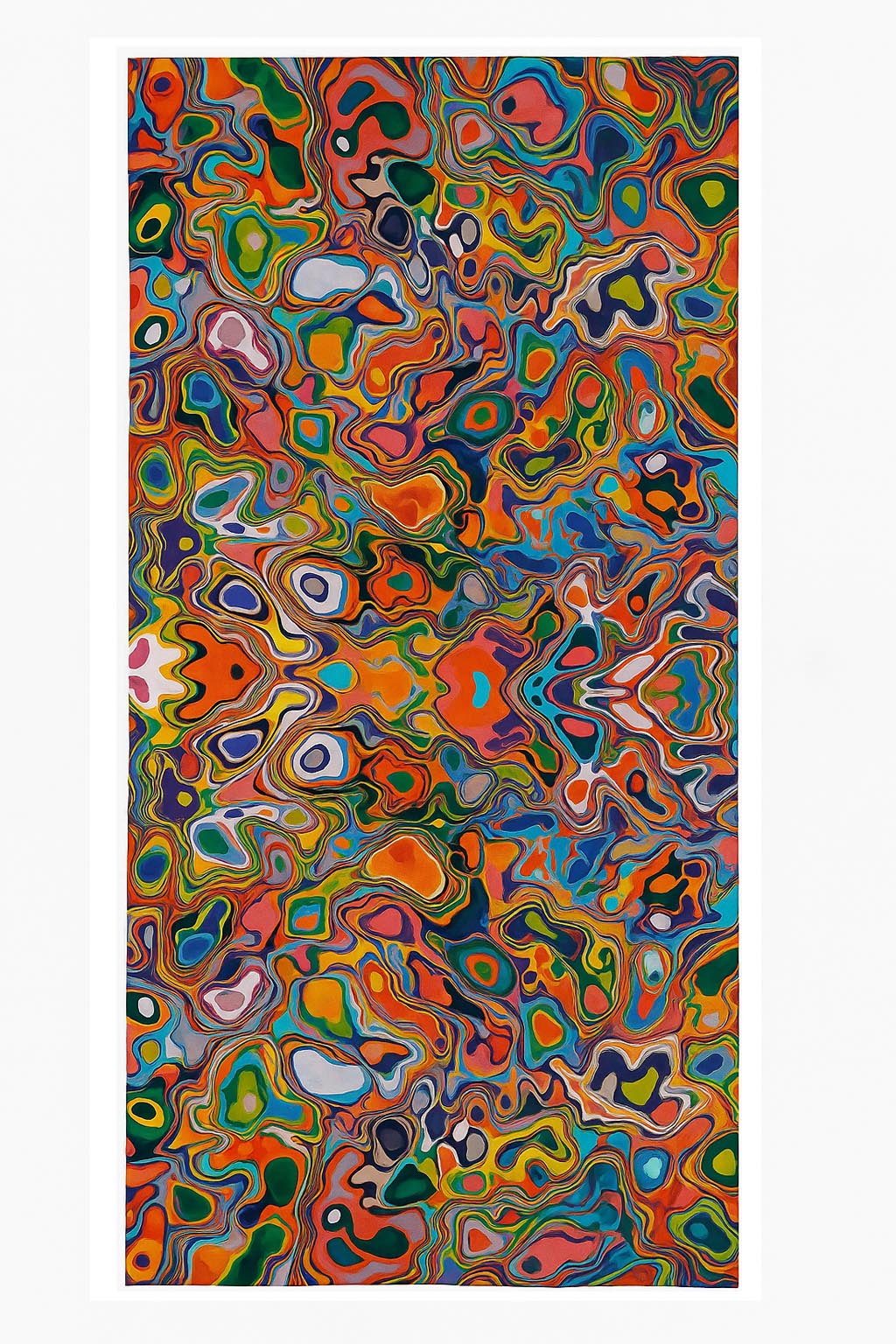 Fular bufanda de modal y seda colores Psicodelia Julunggul