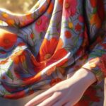 Pañuelo de seda de flores Julunggul