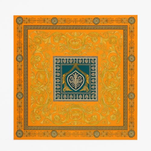 Pañuelode semiseda 70x70 cm naranja Julunggul