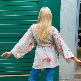 Kimonos cortos de flores Julunggul
