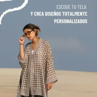 kimono de mujer viscosa cuadros julunggul