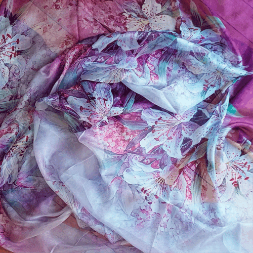 Fular-de-seda-Flores-morado