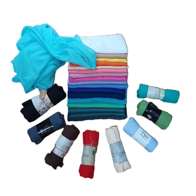 Fulares pareos de algodón y viscosa colores lisos