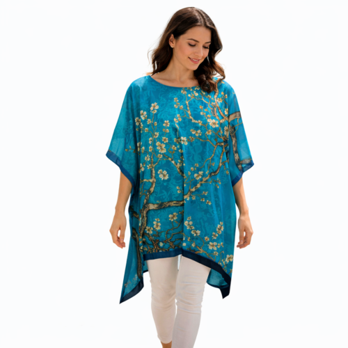 Caftán de semiseda diferentes estampados