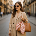 Pañuelo de semiseda rosa Julunggul