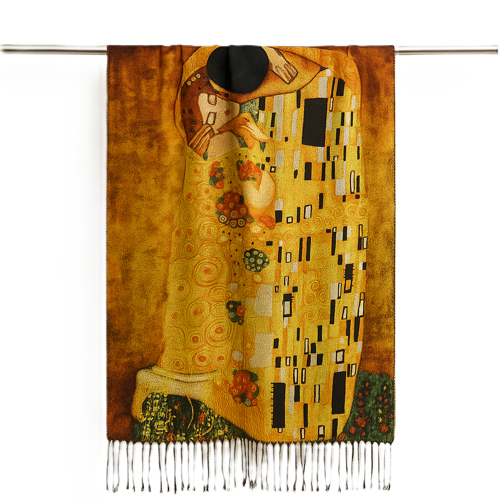 Bufanda reversible el Beso de Klimt Julunggul