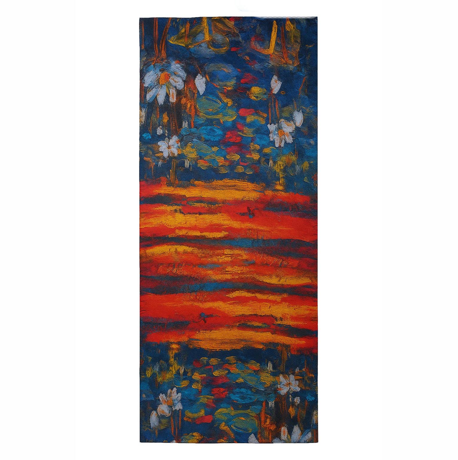 Fular de semiseda Pintores Rojo y azul Julunggul