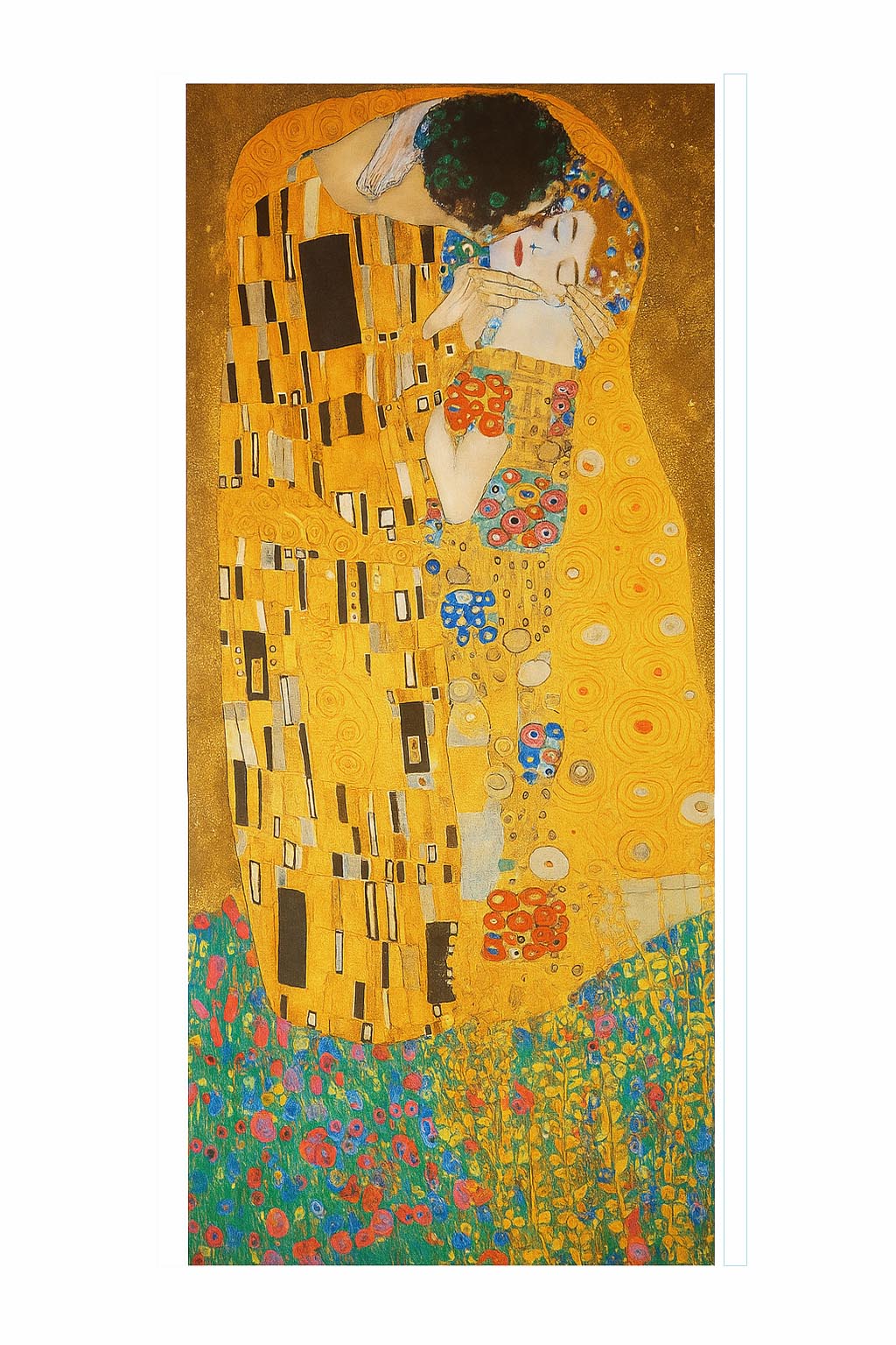 Fular de semiseda Pintores el beso de Klimt Julunggul