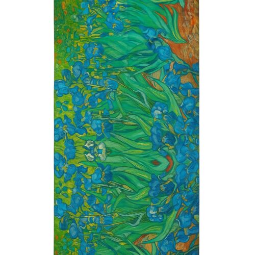 Fular de semiseda Pintores los lirios de Van Gogh