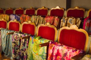 Fulares de seda de mujer y echarpes reversibles, estampados exclusivos Julunggul