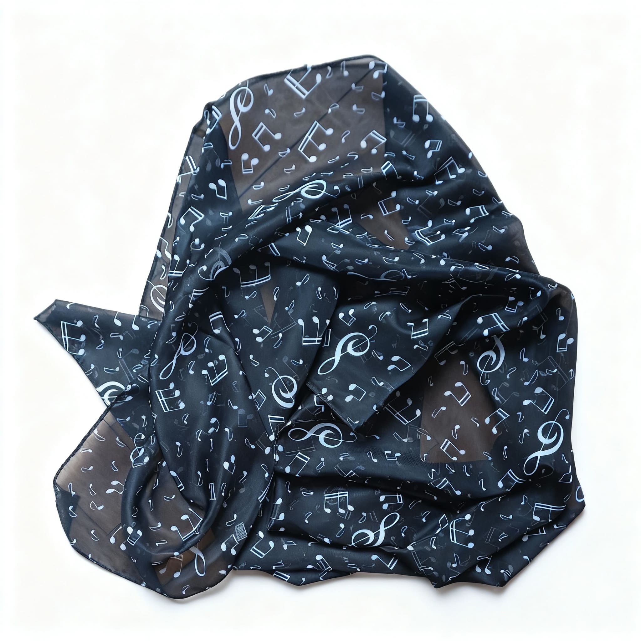 Fular negro notas musicales Julunggul