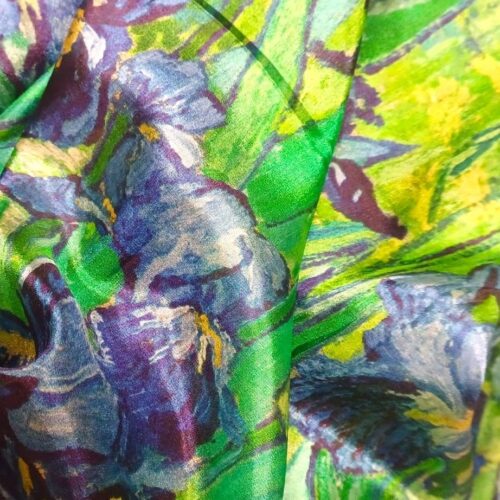 Fular de seda Los lirios