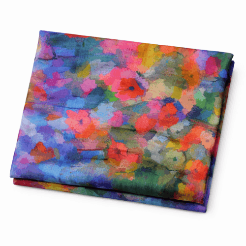 Fular bufanda de modal y seda Pinceladas