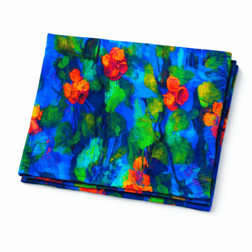 Fular bufanda de modal y seda Turquesa