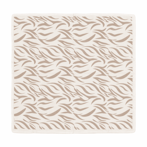 Pañuelos  de mujer Cebra beige y camel 70x70 cm