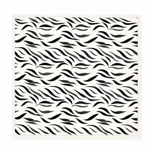 Pañuelos  de mujer Cebra crudo y negro 70x70 cm