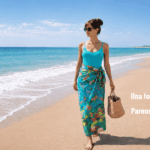 Pareos de algodon organico XL estampados originales de Julunggul para playa y fular