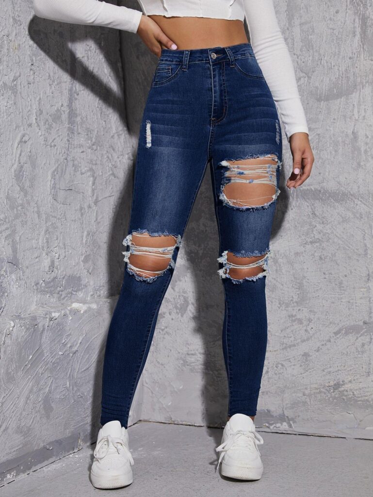 pantalones vaquero rotos